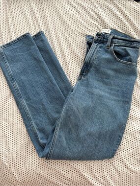 Abercrombie & Fitch 90’s Straight Leg Jeans - Medium Blue - Curve Love